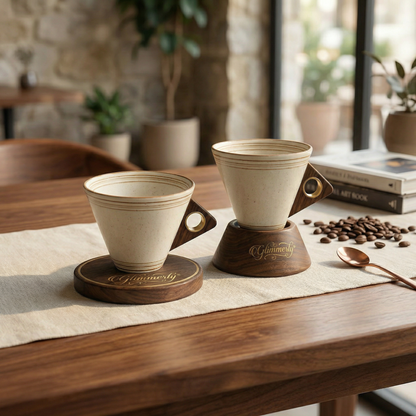 🍵𝑉𝑖𝑛𝑡𝑎𝑔𝑒 𝐶𝑜𝑓𝑓𝑒𝑒 𝑀𝑢𝑔 𝑤𝑖𝑡ℎ 𝑊𝑜𝑜𝑑𝑒𝑛 𝐻𝑎𝑛𝑑𝑙𝑒 & 𝑆𝑎𝑢𝑐𝑒𝑟😆